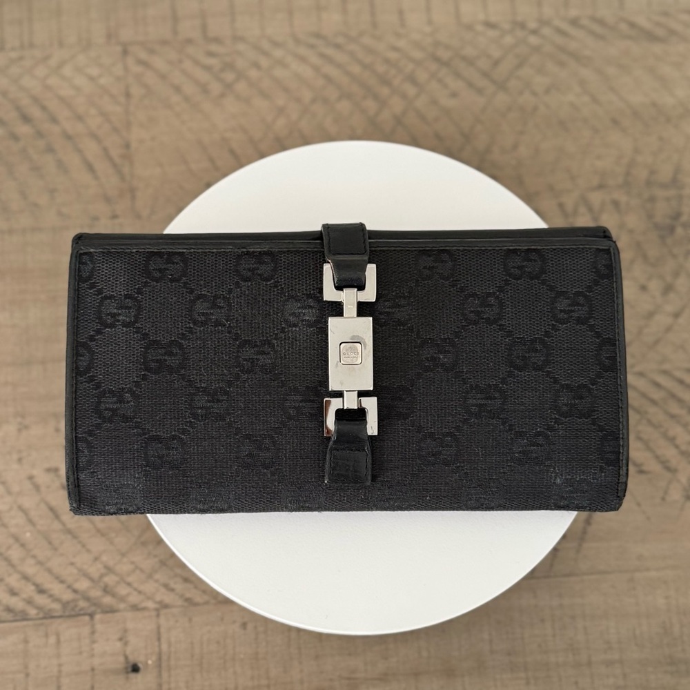 Gucci Jackie Long Wallet w/ Silver Hardware - Picture 14 of 14